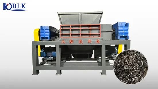 Double Shaft Shredder with Double-Screw Design PLC Control and Hydraulic Power for Plastic Bottle Recycling