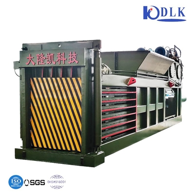 Carton Packaging 2000*900MM Hopper Size Horizontal Baling Machine 5 Wires Strapping Wire