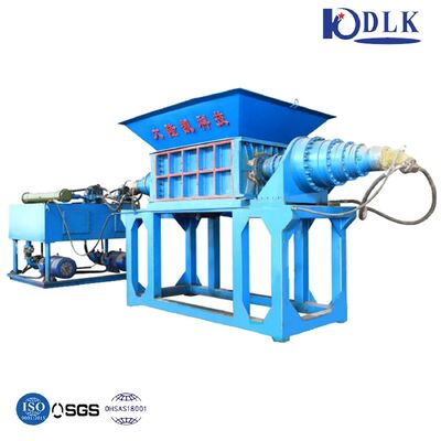PLC Controlled Double-Shaft Shredder with High Alloy 42CrMo Blades for Low Speed High Torque Scrap Metal Shredding