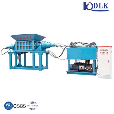 PLC Controlled Hydraulic Double-Shaft Shredder with 42CrMo Blades for Plastic and Steel Recycling