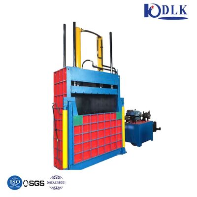 Semi-Automatic Horizontal Cardboard Baler Machine with 80 Ton Compression Force and Cross-Tie Wire Binding for Small Recycling Operations