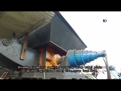 Doppelwellen-Schreddermaschine zum Zerkleinern von Metallölfässern / Autogehäusen